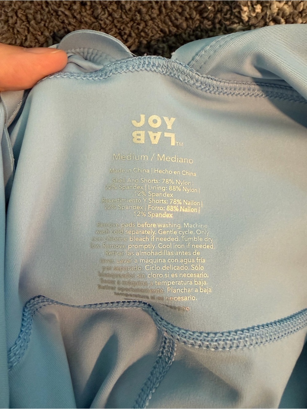 Light Blue Joylab Active Dress - Scallop back - Picture 4 of 4